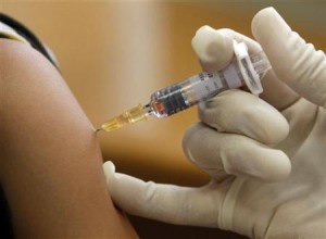 Somministrazione di vaccino contro l'influenza H1N1