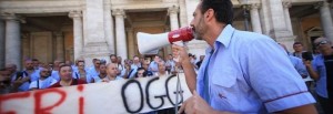 Â© Daniele Stanisci ag. Toiati Manifestazione dei dipendenti ATAC in piazza del Campidoglio