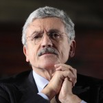 Massimo D'Alema, alla presentazione del libro 'CONFITEOR. Potere, banche e affari. La storia mai raccontata' di Cesare Geronzi e Massimo Mucchetti al Palazzo della Cancelleria, Roma, 11 Dicembre 2012. ANSA/SAMANTHA ZUCCHI