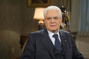 Italian President Sergio Mattarella during the year-end speech to Italians at Quirinale Palace in Rome, Italy, 31 December 2015. ANSA/QUIRINALE PRESS OFFICE/FRANCESCO AMMENDOLA +++ ANSA PROVIDES ACCESS TO THIS HANDOUT PHOTO TO BE USED SOLELY TO ILLUSTRATE NEWS REPORTING OR COMMENTARY ON THE FACTS OR EVENTS DEPICTED IN THIS IMAGE; NO ARCHIVING; NO LICENSING +++