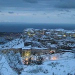 Neve nel centro storico di Rossano.