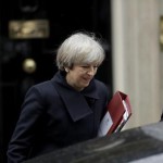 British Prime Minister Theresa May gets in a car as she leaves 10 Downing Street in London, to attend Prime Minister's Questions at the Houses of Parliament, Wednesday, Feb. 1, 2017. Britain's House of Commons is to vote on a bill Wednesday authorizing Prime Minister Theresa May to start European Union exit talks  the first major test of whether lawmakers will try to impede the government's Brexit plans. (ANSA/AP Photo/Matt Dunham) [CopyrightNotice: Copyright 2017 The Associated Press. All rights reserved.]