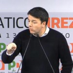 Matteo Renzi durante il suo discorso alla direzione Pd, Roma, 13 febbraio 2016. ANSA/L'UNITA'.TV ++ NO SALES, EDITORIAL USE ONLY ++ NO TV USE ++