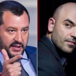 Salvini contro Saviano (combo)