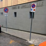 ANCONA - Parcheggi per disabili tribunale Ancona.